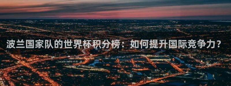 2026世界杯德国队阵容:波兰国家队的世界杯积分榜:如何提升国际竞争力?